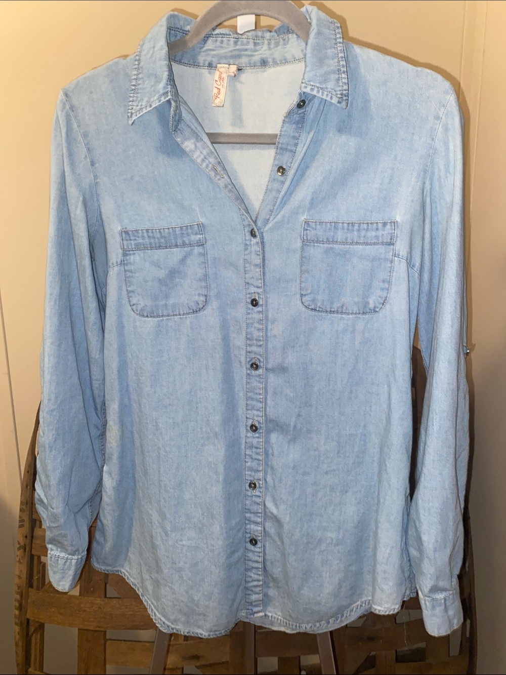 Denim Button-Up Shirt